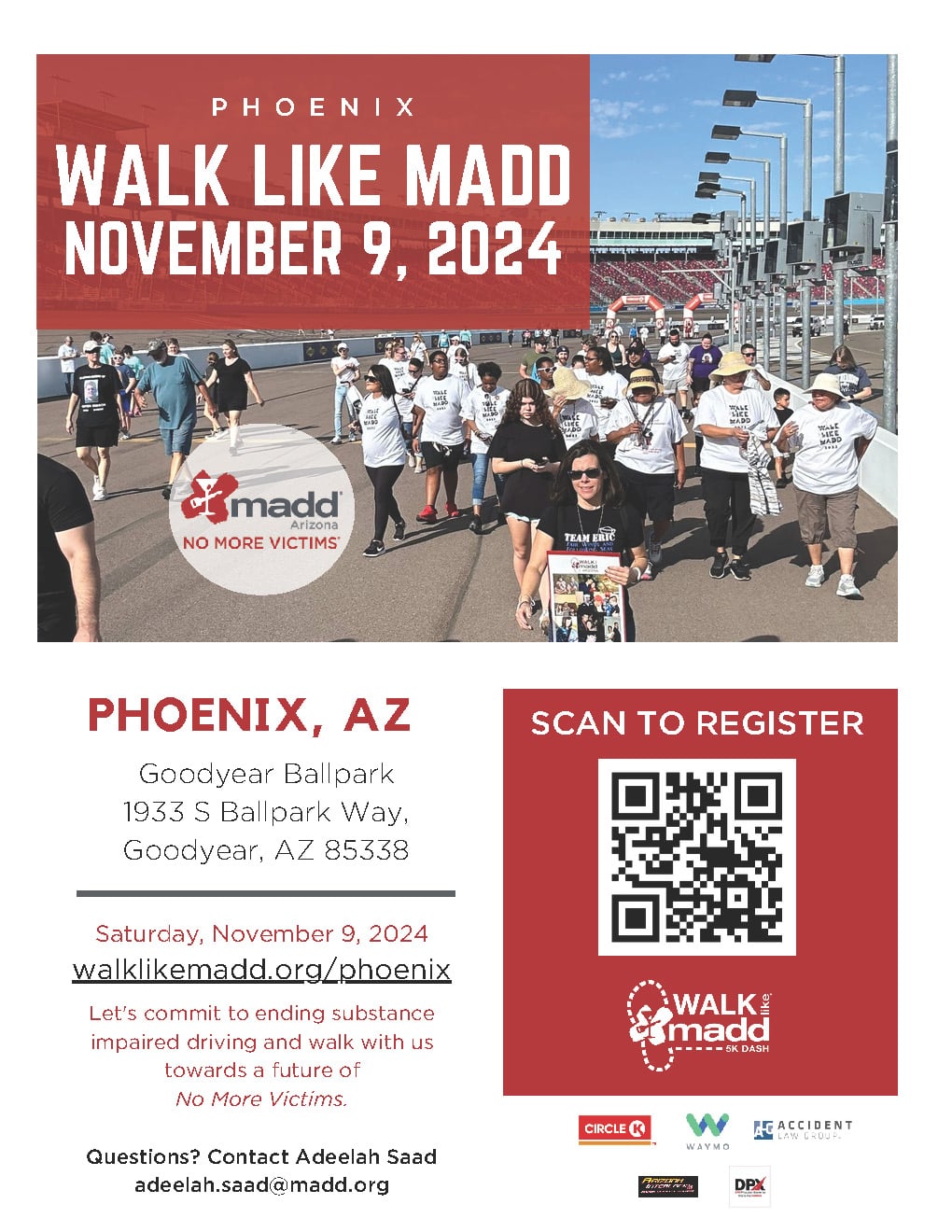 Walk like MADD flyer