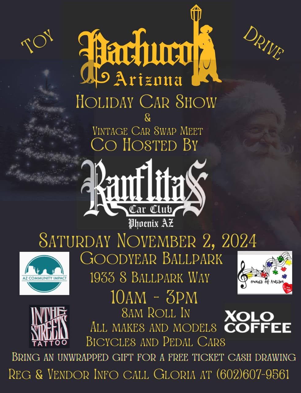 Pachuco Arizona Holiday Car Show event flyer